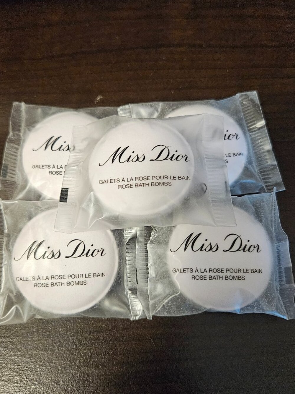 Miss Dior Rose Bath Bombs Set of 5 – NEW Sealed – Dior Beauty
